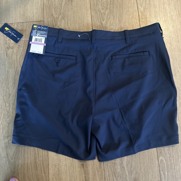 Jack Nicklaus Men's Navy Blue Golf Performance Chino Shorts Stretch UPF 50 38 - Picture 7 of 11